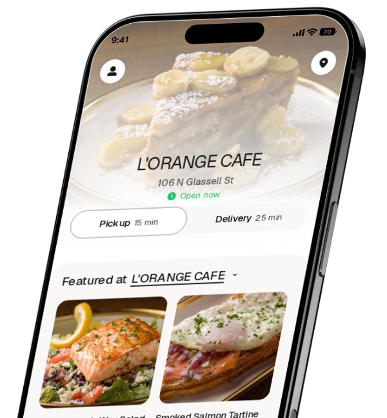 L'ORANGE CAFE app preview
